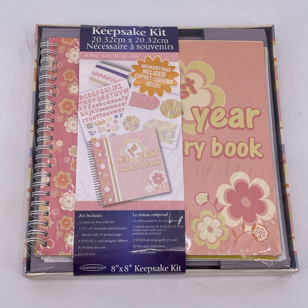 Generations Keepsake Album Kit At Play Girl Scrapbook #79999 Cardinal Books NEW